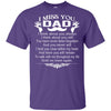BigProStore I Miss You Dad T-Shirt Remembering Dad On His Death Anniversary Poem G200 Gildan Ultra Cotton T-Shirt / Purple / S T-shirt