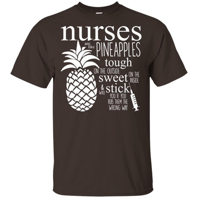 Nurse Are Like Pineapples Cute Nursing T-Shirt Funny Quote Tee Design