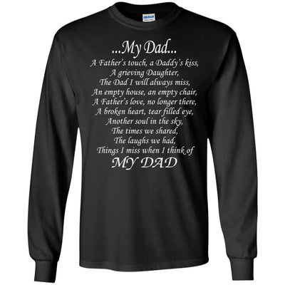 My Dad In Heaven T-Shirt I Love You Daddy Cool Father's Day Gift Idea