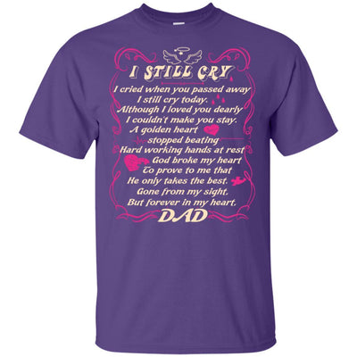 BigProStore You Are Forever In My Heart Dad T-Shirt Death Anniversary Quotes Gift G200 Gildan Ultra Cotton T-Shirt / Purple / S T-shirt
