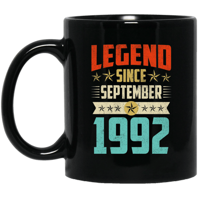 Legend Born September 1992 Coffee Mug 27th Birthday Gifts