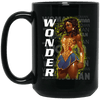 BigProStore Wonder Black Girl Melanin Queen Rock Mug African History Coffee Cup BM15OZ 15 oz. Black Mug / Black / One Size Coffee Mug