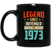 Legend Born November 1973 Coffee Mug 46th Birthday Gifts