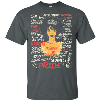 BigProStore African American Black Girl Rock Pride T-Shirt For Melanin Afro Girls G200 Gildan Ultra Cotton T-Shirt / Dark Heather / S T-shirt