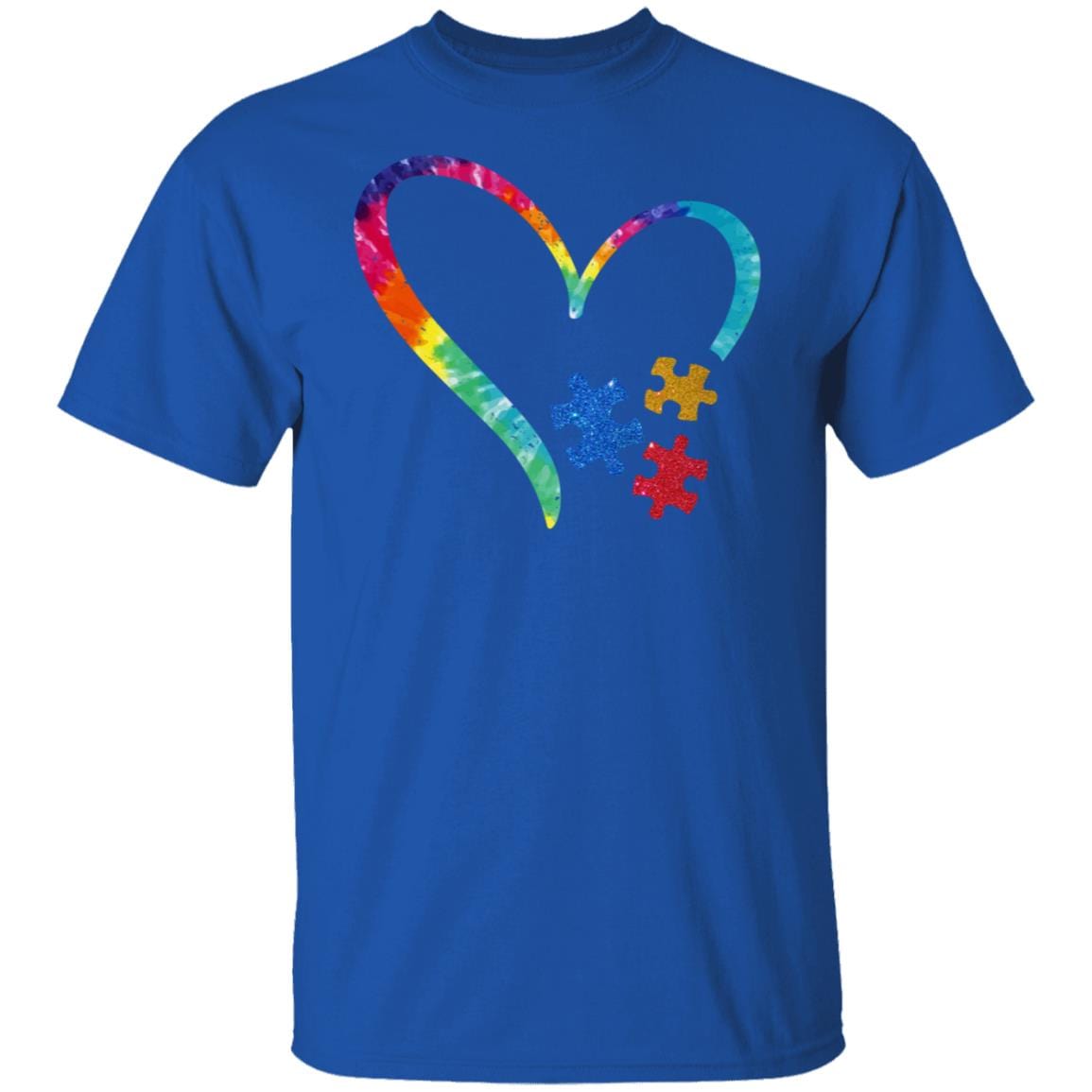 Autism Awareness Puzzle Heart Ornament For Personalization