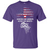 BigProStore American Grown African Roots T-Shirt Afro African American Graphic Tee G200 Gildan Ultra Cotton T-Shirt / Purple / S T-shirt