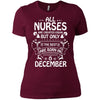 The Best Nurses Are Born In December Nursing Birthday T-Shirt Design