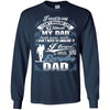 BigProStore I Love And Miss You Everyday Dad Missing Daddy Shirt Father's Day Gift G240 Gildan LS Ultra Cotton T-Shirt / Navy / S T-shirt
