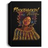 BigProStore African American Canvas Art Phenomenal Woman Afro Girl Art Afrocentric Living Room Decor CANPO15 Deluxe Portrait Canvas 1.5in Frame / Black / 8" x 12" Apparel