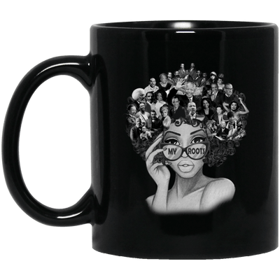 BigProStore My Roots Mug Pro Black People Melanin Women Men African Coffee Cups BM11OZ 11 oz. Black Mug / Black / One Size Coffee Mug