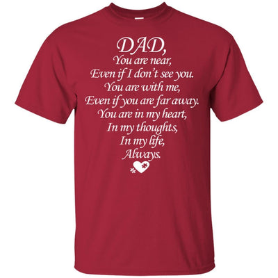 BigProStore I Love You Dad T-Shirt Happy Father's Day Daddy In Heaven Special Gift G200 Gildan Ultra Cotton T-Shirt / Cardinal / S T-shirt