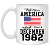 BigProStore Make America Great Since December 1982 XP8434 11 oz. White Mug / White / One Size Apparel