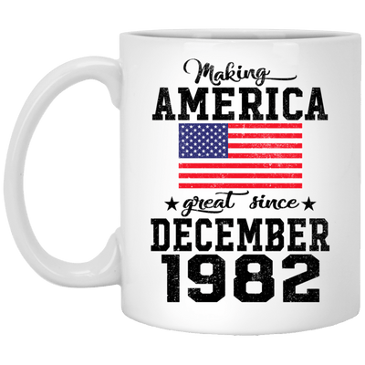 BigProStore Make America Great Since December 1982 XP8434 11 oz. White Mug / White / One Size Apparel