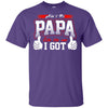 BigProStore Ain't No Papa Like The One I Got T-Shirt Cool Father's Day Gift Idea G200 Gildan Ultra Cotton T-Shirt / Purple / S T-shirt