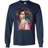 BigProStore African American Black Girl Magic T-Shirt For Melanin Women Afro Girls G240 Gildan LS Ultra Cotton T-Shirt / Navy / S T-shirt