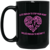 BigProStore Nurse Mug Cute Enough To Stop Your Heart Skill Enough To Restart It BM15OZ 15 oz. Black Mug / Black / One Size Coffee Mug