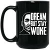 BigProStore Dream But Stay Woke Mug African American Coffee Cup For Pro Women Men BM15OZ 15 oz. Black Mug / Black / One Size Coffee Mug