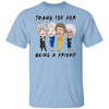 BigProStore Thank You For Being A Golden Friend Women T-Shirt  NN1 Light Blue / M T-Shirts