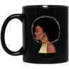 BigProStore African American Queen Mug Proud Melanin Women Men Pro Black Girl Rock BM11OZ 11 oz. Black Mug / Black / One Size Coffee Mug
