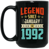 Legend Born January 1992 Coffee Mug 27th Birthday Gifts