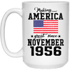 BigProStore Make America Great Since November 1956 21504 15 oz. White Mug / White / One Size Coffee Mug