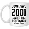 BigProStore Vintage 2001 Aged To Perfection Coffee Mug Gifts XP8434 11 oz. White Mug / White / One Size Coffee Mug