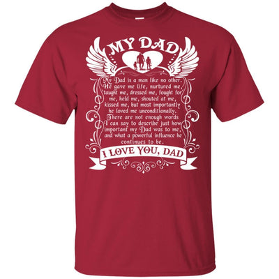 BigProStore I Love You Daddy T-Shirt Remembering Dad On His Death Anniversary Gift G200 Gildan Ultra Cotton T-Shirt / Cardinal / S T-shirt