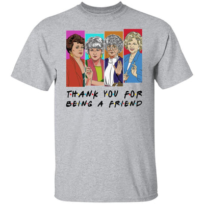 BigProStore Thank You For Being A Friend Women T-Shirt N2 Sport Grey / M T-Shirts