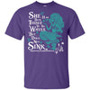BigProStore Mermaid T-Shirt She Has Been Tossed By The Waves G200 Gildan Ultra Cotton T-Shirt / Purple / S T-shirt