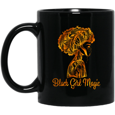 BigProStore Black Girl Magic Coffee Mug African American Melanin Afro Women Design BM11OZ 11 oz. Black Mug / Black / One Size Coffee Mug