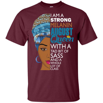 I Am A Strong Melanin August Queen T-shirt