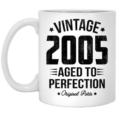 BigProStore Vintage 2005 Aged To Perfection Coffee Mug Gifts XP8434 11 oz. White Mug / White / One Size Coffee Mug