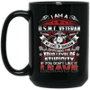 BigProStore USMC Veteran Coffee Mug I Am A Usmc Veteran If You Don't Like It Leave Veterans Day Gifts For Men Women BM15OZ 15 oz. Black Mug / Black / One Size Coffee Mug