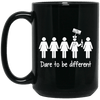 BigProStore Nurse Mug Dare To Be Different Funny Coffee Cup Nursing Gifts BM15OZ 15 oz. Black Mug / Black / One Size Coffee Mug