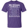 BigProStore For My Daddy In Heaven T-Shirt Missing Dad Poem Father's Day Gift Idea G200 Gildan Ultra Cotton T-Shirt / Purple / S T-shirt