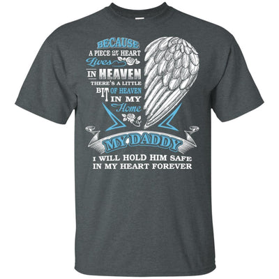 BigProStore I Will Hold My Dad In My Heart Forever T-Shirt Happy Father's Day Gift G200 Gildan Ultra Cotton T-Shirt / Dark Heather / S T-shirt