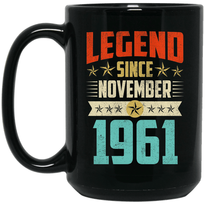 Legend Born November 1961 Coffee Mug 58th Birthday Gifts