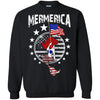 BigProStore Mermerica Mermaid T-shirt G180 Gildan Crewneck Pullover Sweatshirt  8 oz. / Black / S T-shirt