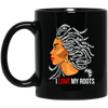 BigProStore I Love My Roots Mug African Coffee Cup Black People Afro Pride Design BM11OZ 11 oz. Black Mug / Black / One Size Coffee Mug