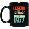 Legend Born January 1977 Coffee Mug 42nd Birthday Gifts