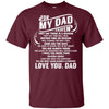 BigProStore For My Dad In Heaven T-Shirt Unique Missing Daddy Father's Day Gift G200 Gildan Ultra Cotton T-Shirt / Maroon / S T-shirt