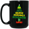 BigProStore Nurse Mug I Just Like To Nurse Nursing's My Favorite Cool Nurses Gifts BM15OZ 15 oz. Black Mug / Black / One Size Coffee Mug