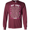 BigProStore I Love My Daddy You May Be Out Of My Sight Missing Dad Angel T-Shirt G240 Gildan LS Ultra Cotton T-Shirt / Maroon / S T-shirt