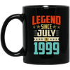 Legend Born July 1999 Coffee Mug 20th Birthday Gifts