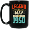Legend Born May 1950 Coffee Mug 69th Birthday Gifts