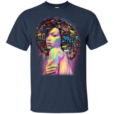 BigProStore African American Black Girl Magic T-Shirt For Melanin Women Afro Girls G200 Gildan Ultra Cotton T-Shirt / Navy / S T-shirt