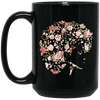 BigProStore Flower African American Black History Coffee Mug For Pro Melanin Women BM15OZ 15 oz. Black Mug / Black / One Size Coffee Mug