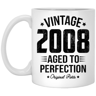 BigProStore Vintage 2008 Aged To Perfection Coffee Mug Gifts XP8434 11 oz. White Mug / White / One Size Coffee Mug