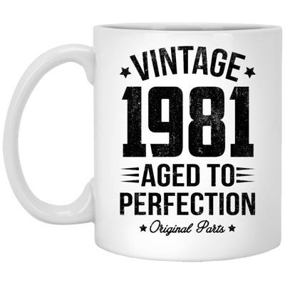 BigProStore Vintage 1981 Aged To Perfection Coffee Mug Gifts XP8434 11 oz. White Mug / White / One Size Coffee Mug
