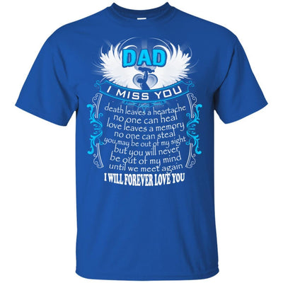 BigProStore I Miss My Dad In Heaven T-Shirt Happy Fathers Day To My Dad In Heaven G200 Gildan Ultra Cotton T-Shirt / Royal / S T-shirt